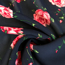 Rosie Navy Crepe Chiffon - sold by the half metre