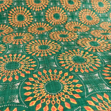 Emerald and Gold Tribal Cotton Viscose from Stitchy Bee