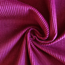 Wine Cotton Corduroy - 118cm Remnant