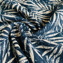 Navy Fern Linen Viscose from Stitchy Bee