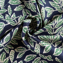 Autumn Is Here Cotton Lawn in Navy and Green from Stitchy Bee