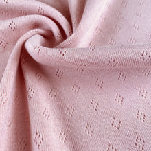 Perfect Pointelle Cotton Jersey in Pale Pink from Stitchy Bee