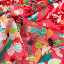 Sunburst Viscose Cotton in Sunset Red from Stitchy Bee