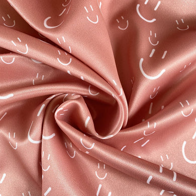 Lady McElroy Smiley Satin in Blush Salmon Pink from Stitchy Bee